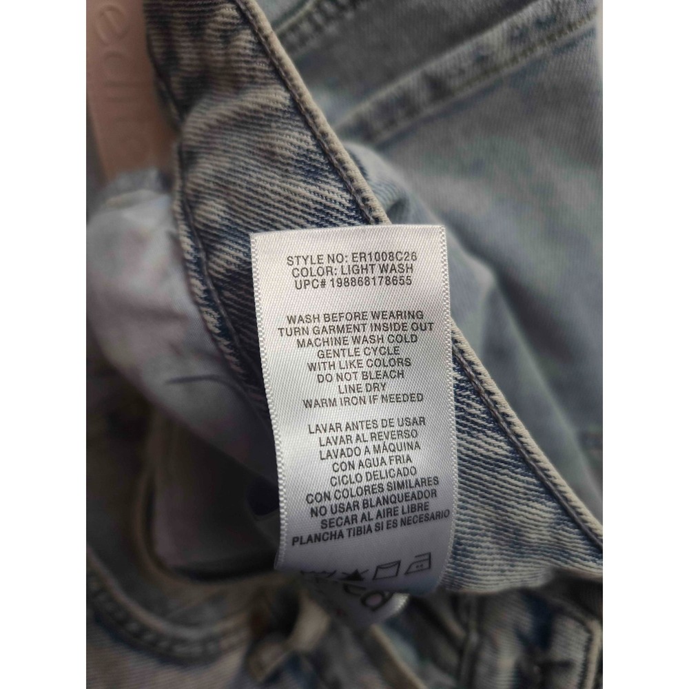 Edited by Hunter McGrady Jeans Womens 12 Blue Light Wash Denim Wide Leg Crop - Picture 7 of 9